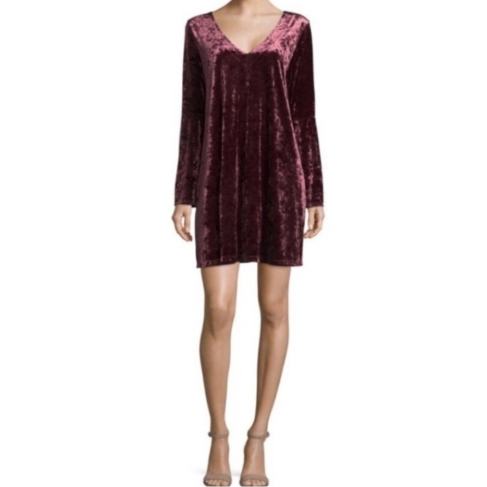 A line velvet dress